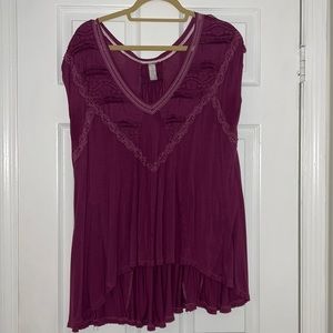 Free People Purple Tunic